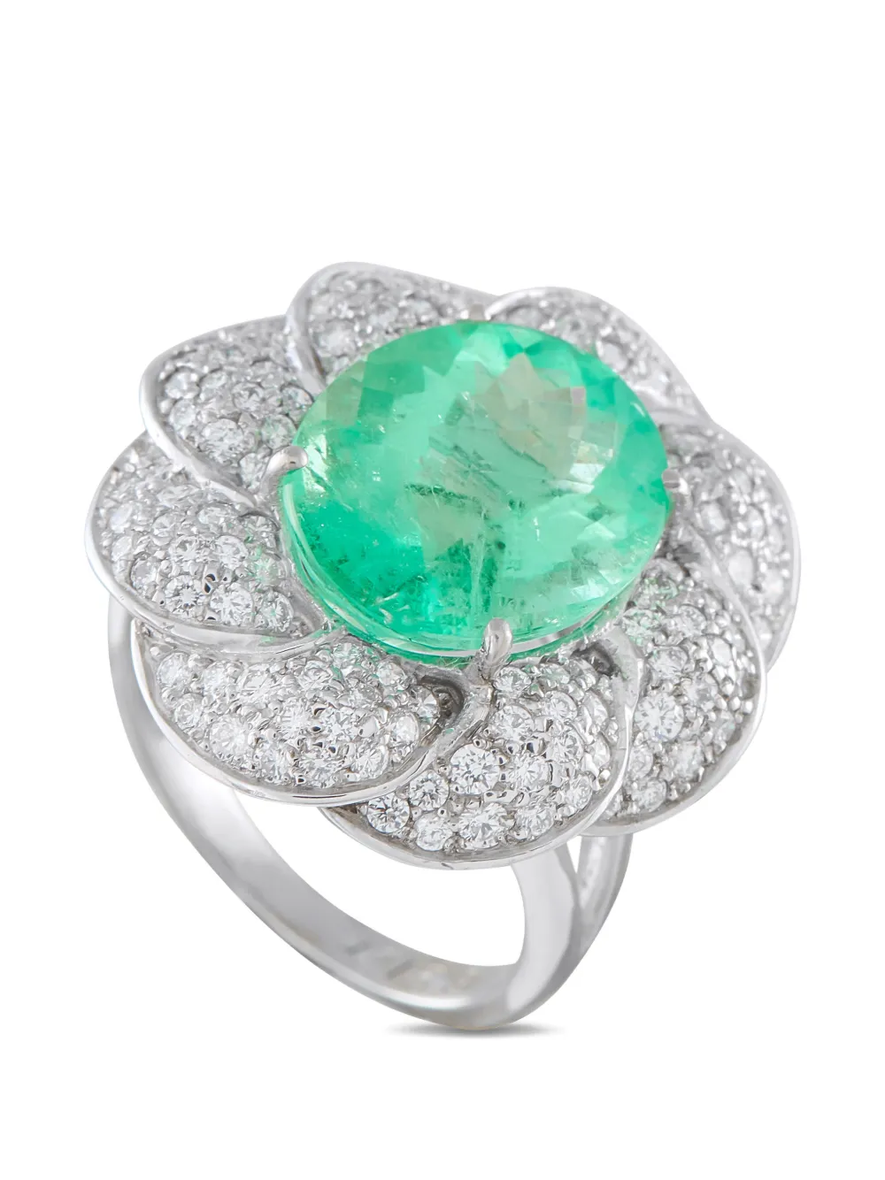 LB Exclusive emerald and diamond ring - Argento