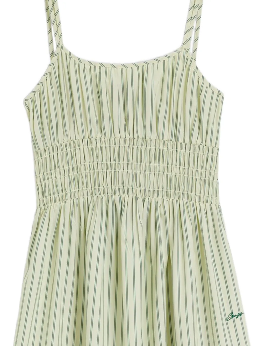 BOSS Gestreepte midi-jurk Beige