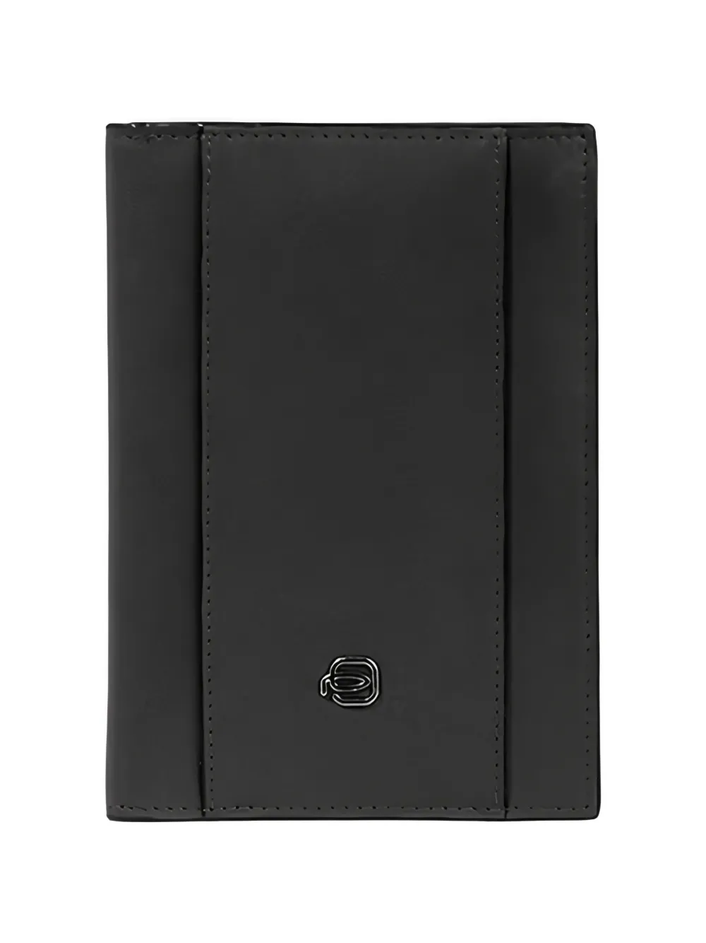 PIQUADRO logo-plaque passport holder - Nero