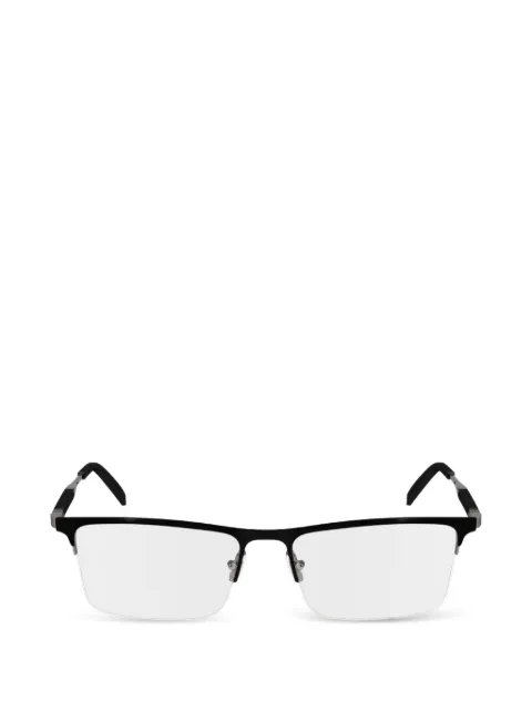 Ferragamo rectangle-frame semi-rimless glasses