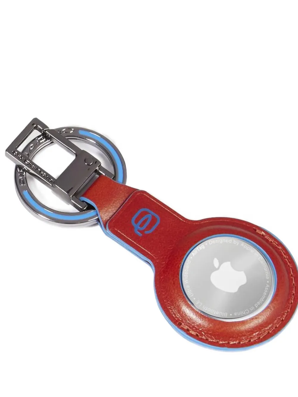 PIQUADRO AirTag sleutelhanger met logodetail Bruin
