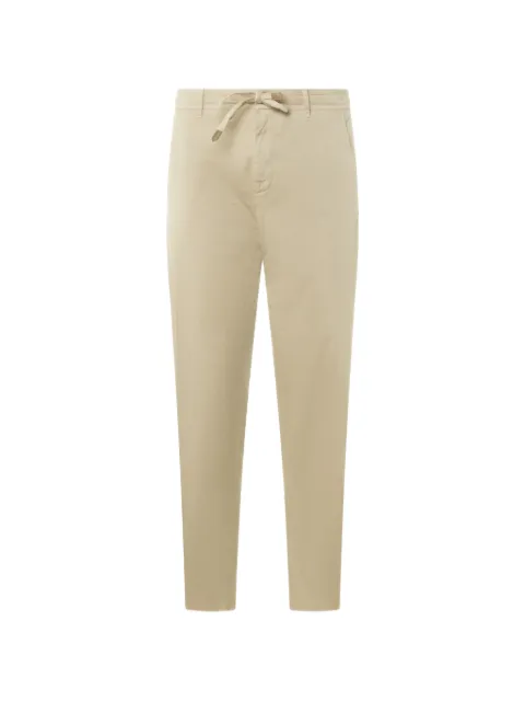 Canali drawstring-waist chino trousers