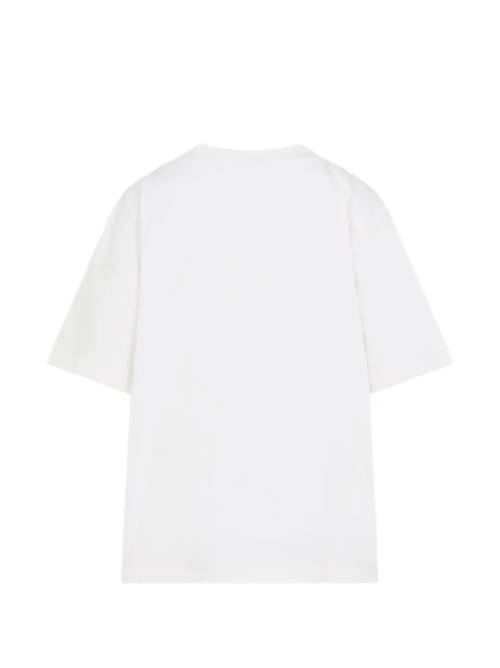 Moncler T-shirt met geborduurde bloemen en lint detail Wit