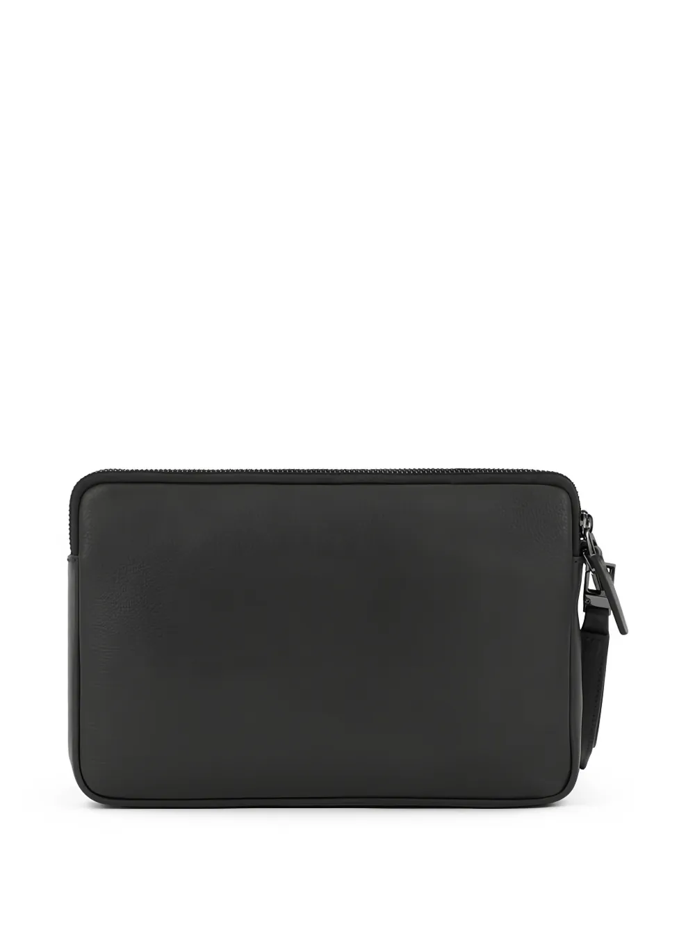 PIQUADRO Bewerkte leren clutch Zwart