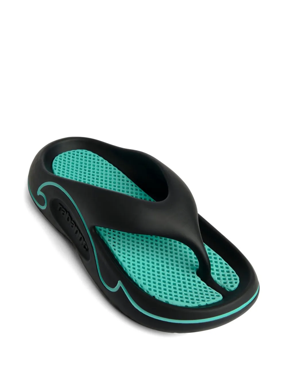 Rabanne Teenslippers verfraaid met logo Zwart
