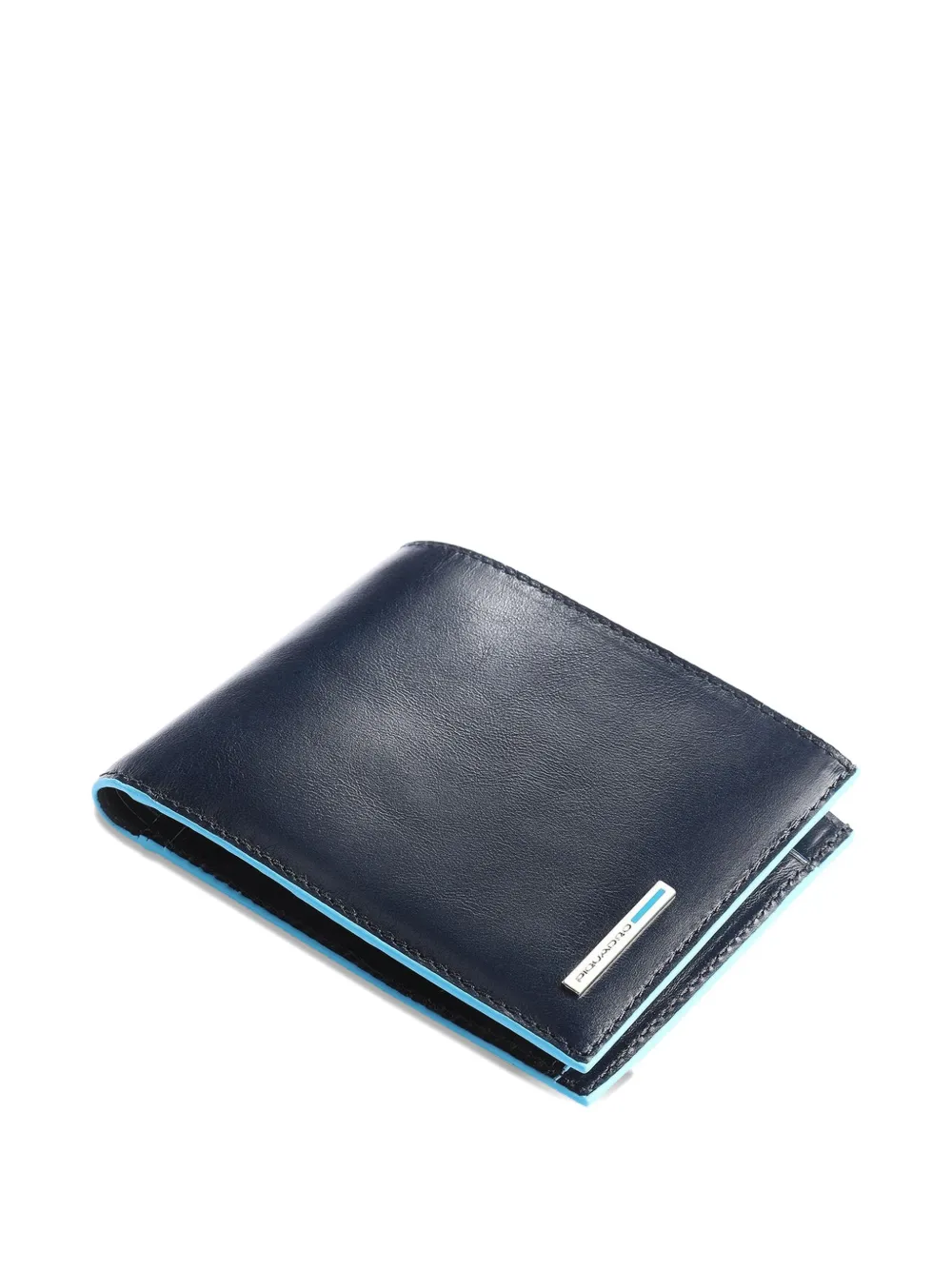 PIQUADRO Portemonnee met contrasterende afwerking Blauw