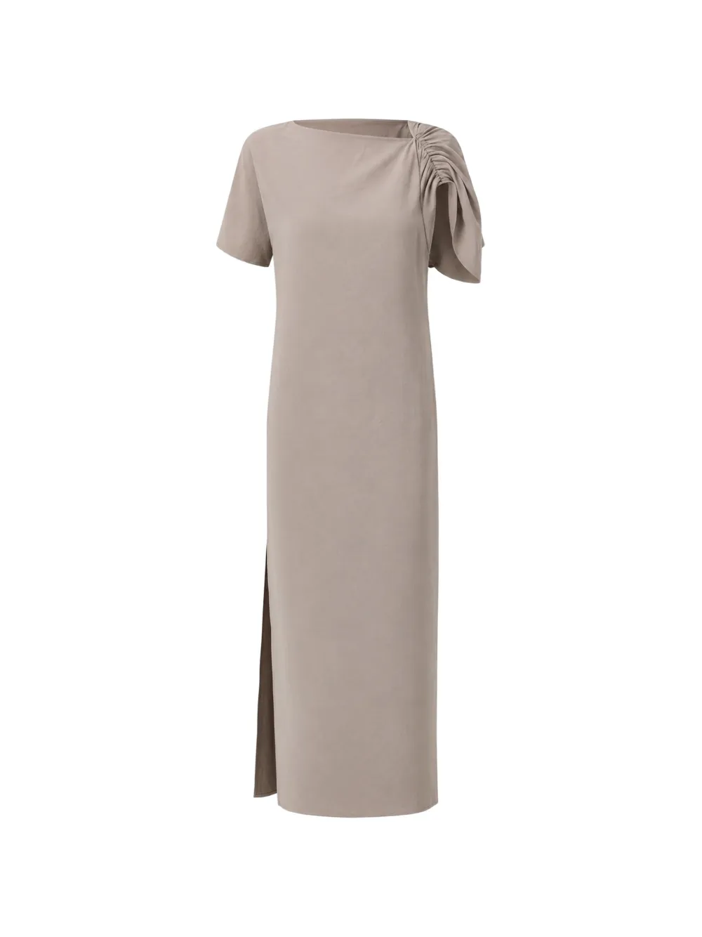 Studio Nicholson Palaestra gesmockte midi-jurk Beige
