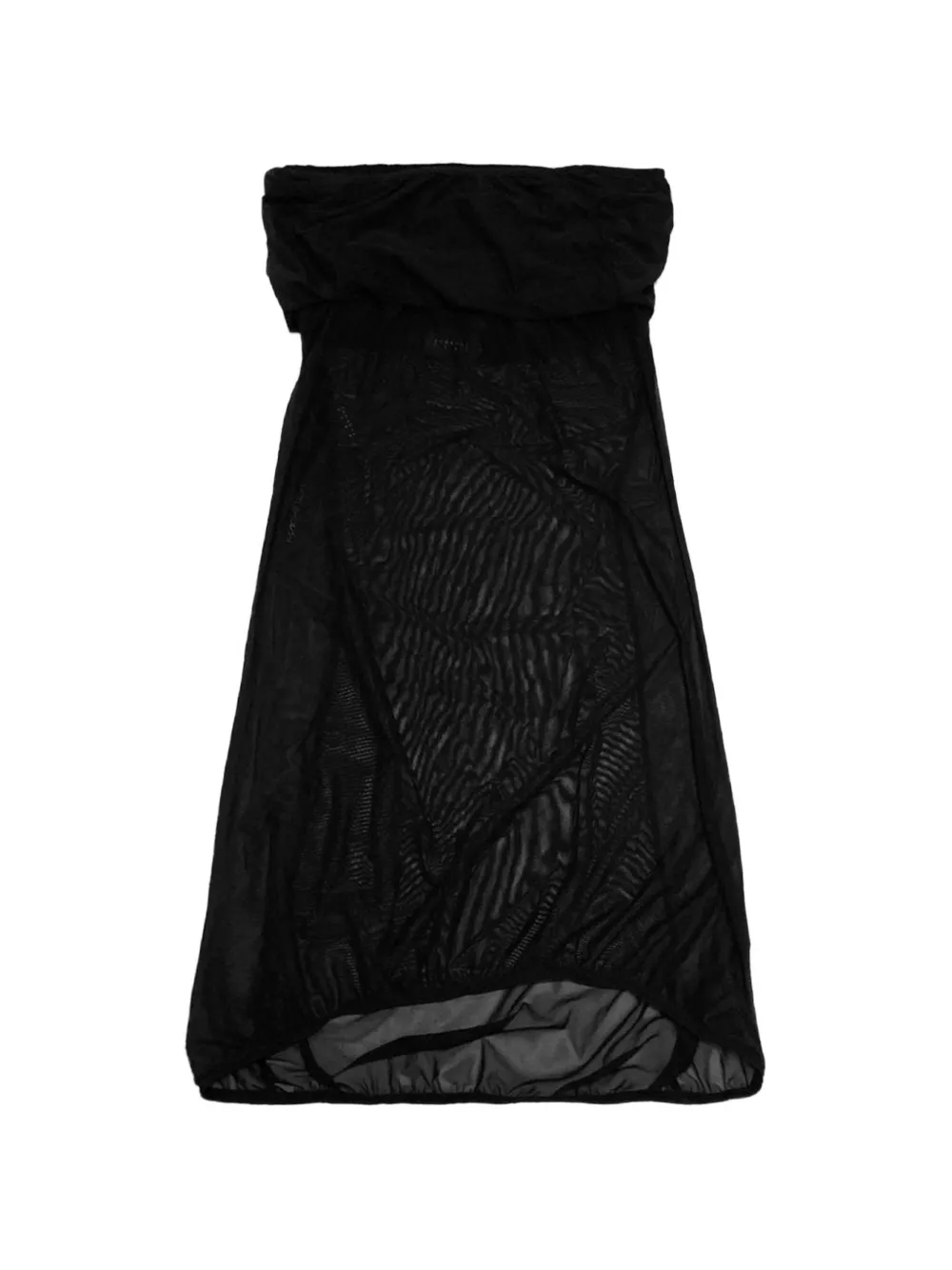 JOHANNA PARV mesh panelled midi skirt - Nero