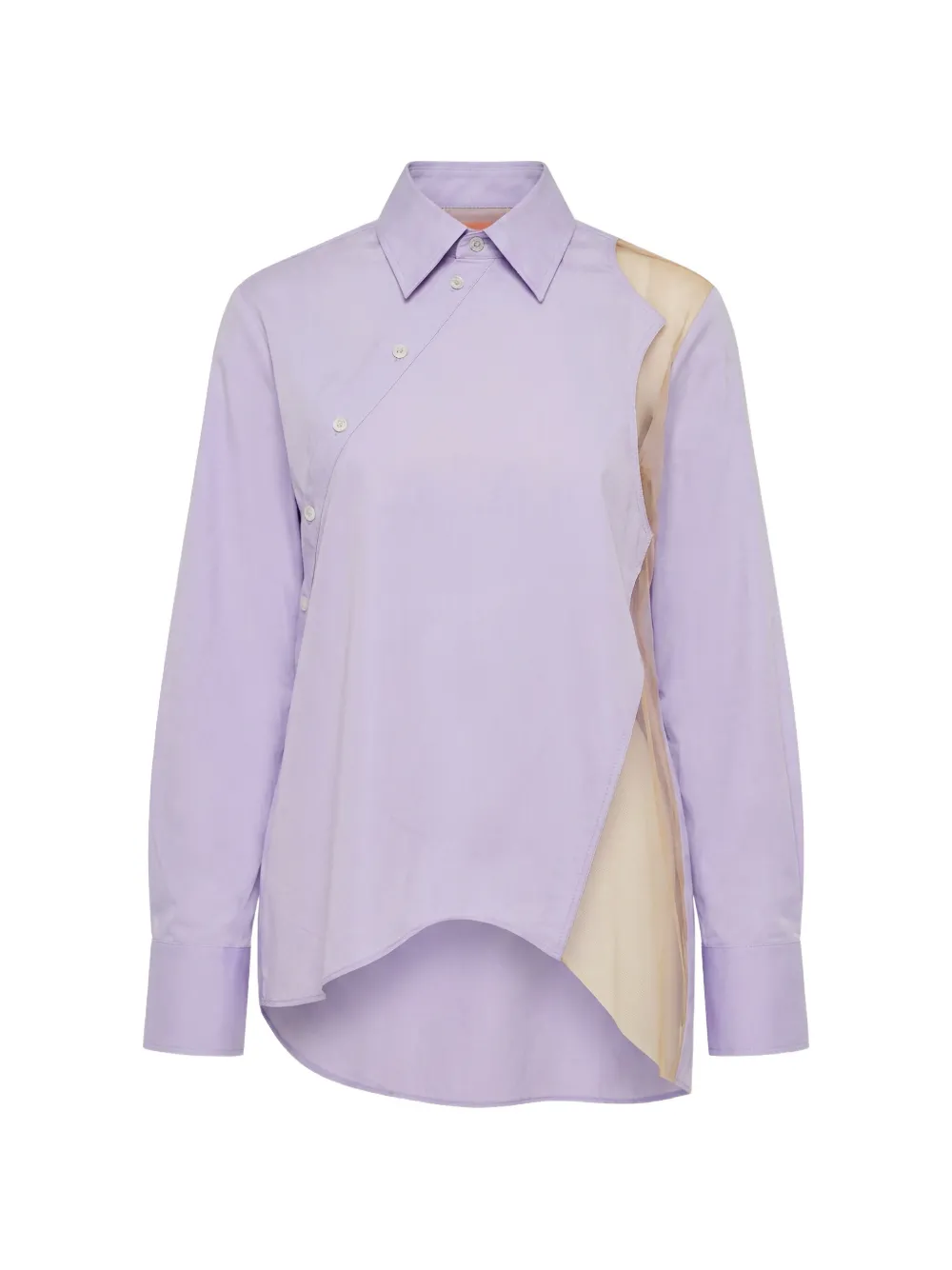Viktor & Rolf Asymmetric-buttons Shirt In Purple