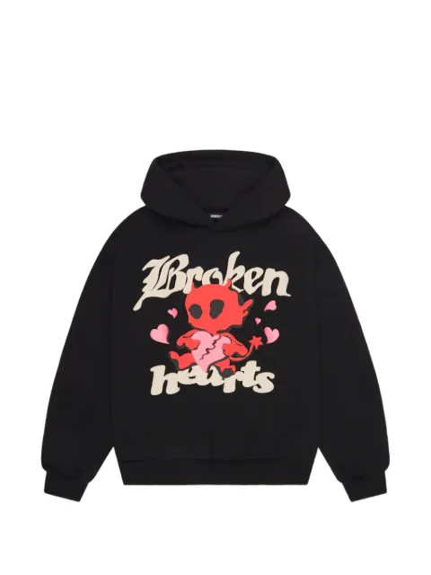 BROKEN PLANET Broken Hearts graphic-print hoodie
