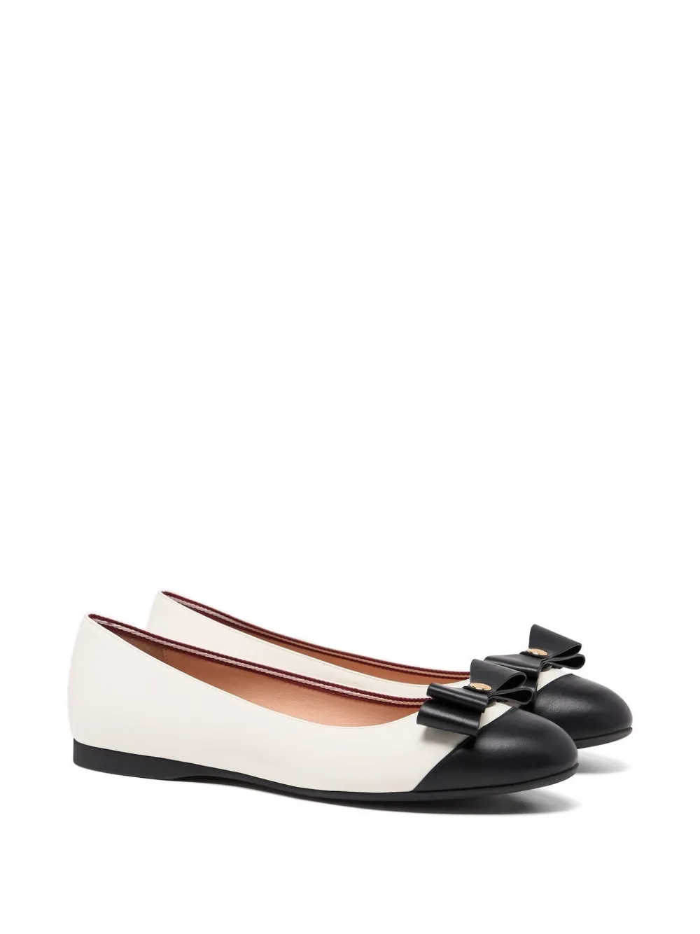 Bally Ysla bow-detail ballet flats Beige