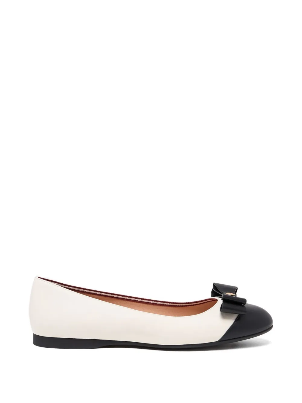 Bally Ysla bow-detail ballet flats - Nude