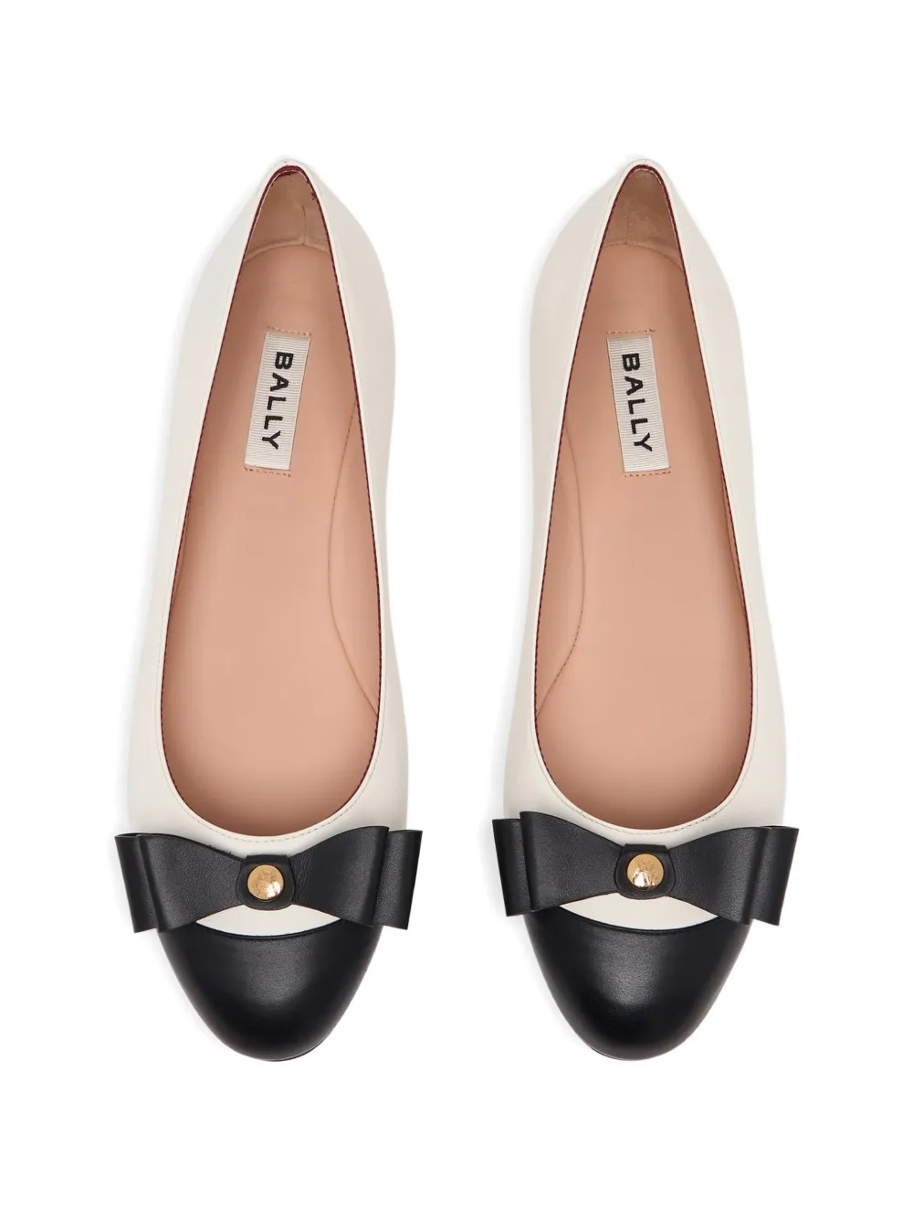 Bally Ysla bow-detail ballet flats Beige