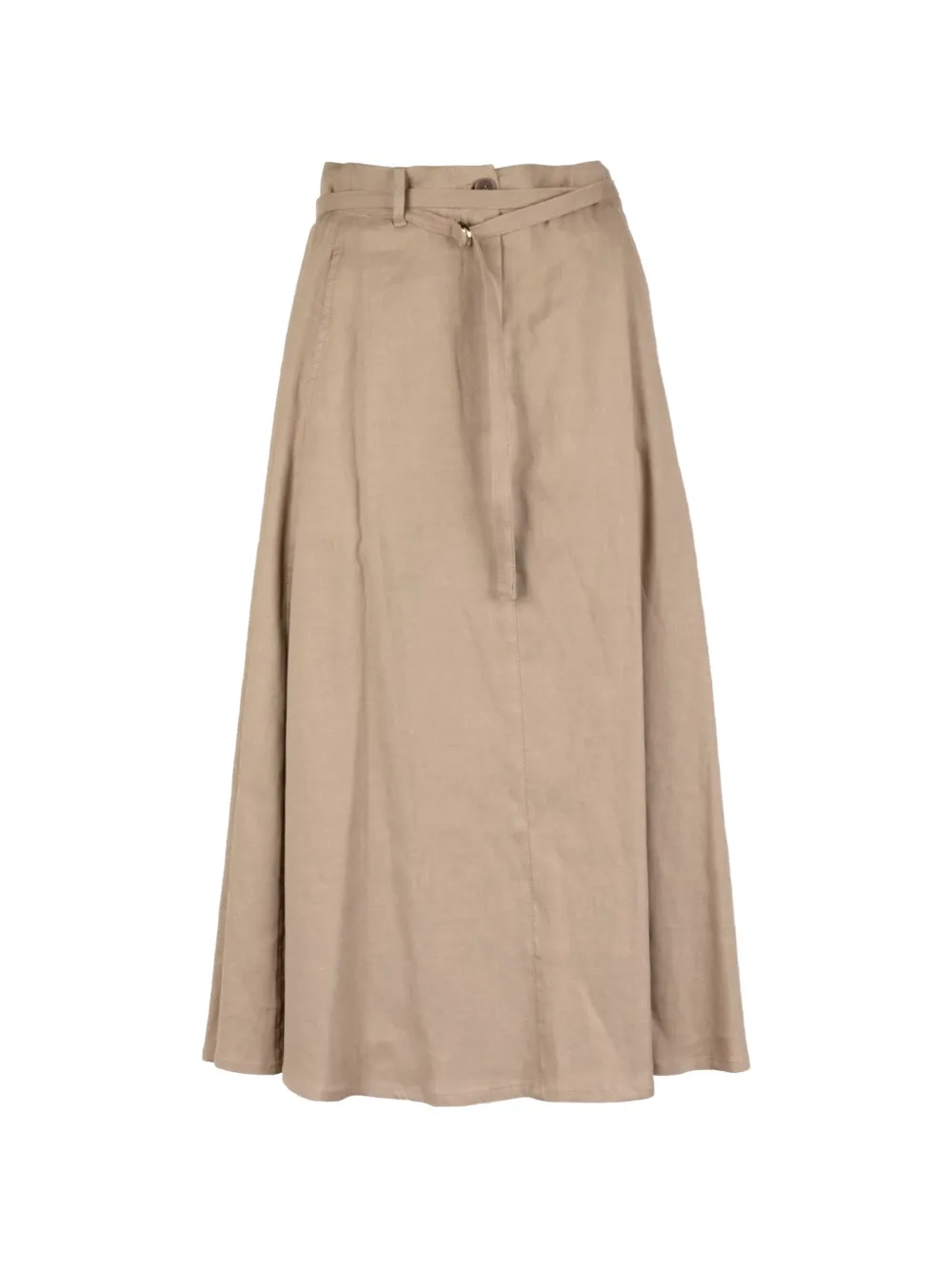 Seventy belted midi skirt - Toni neutri
