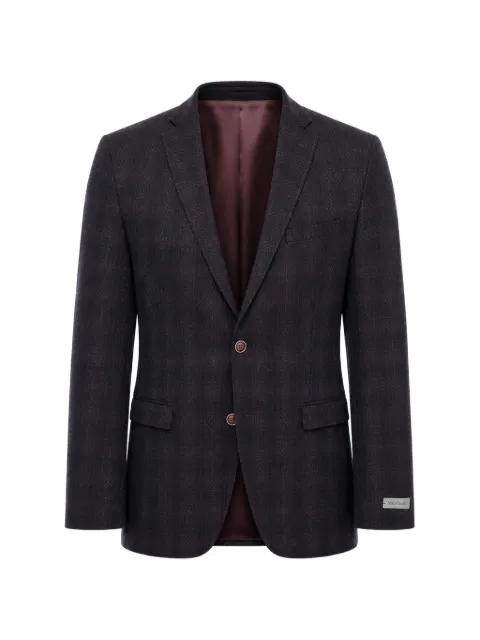 Corneliani checked single-breasted blazer