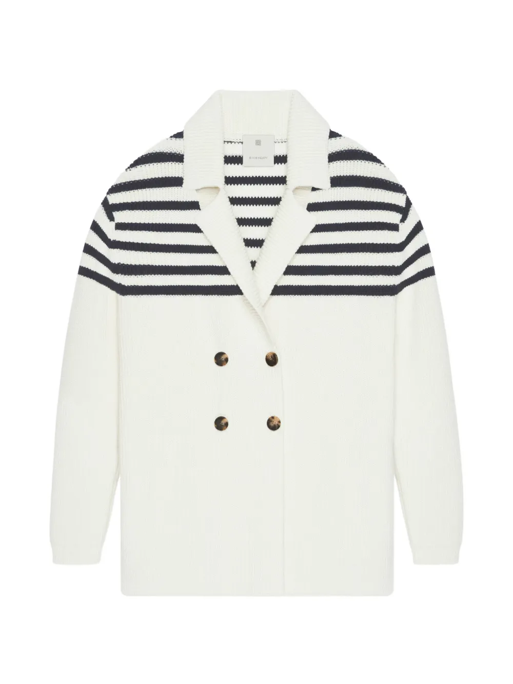 Givenchy striped double-breasted cardigan - Weiß