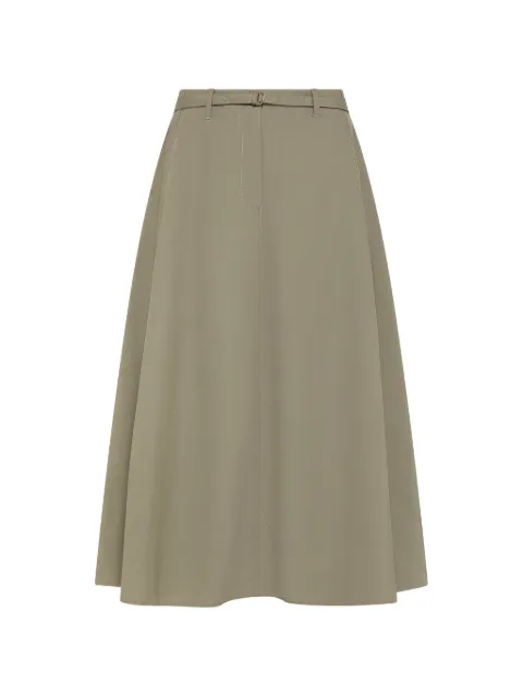 Seventy belted A-line midi skirt