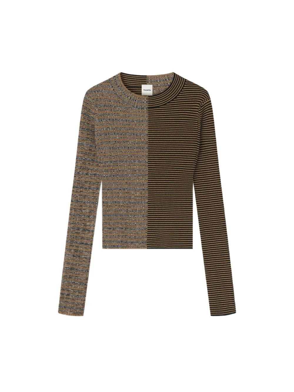 Nanushka Perrie ribbed-knit striped sweater - Toni neutri