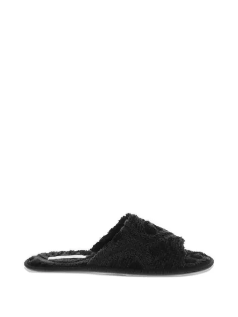 The Row Frances silk terry slippers
