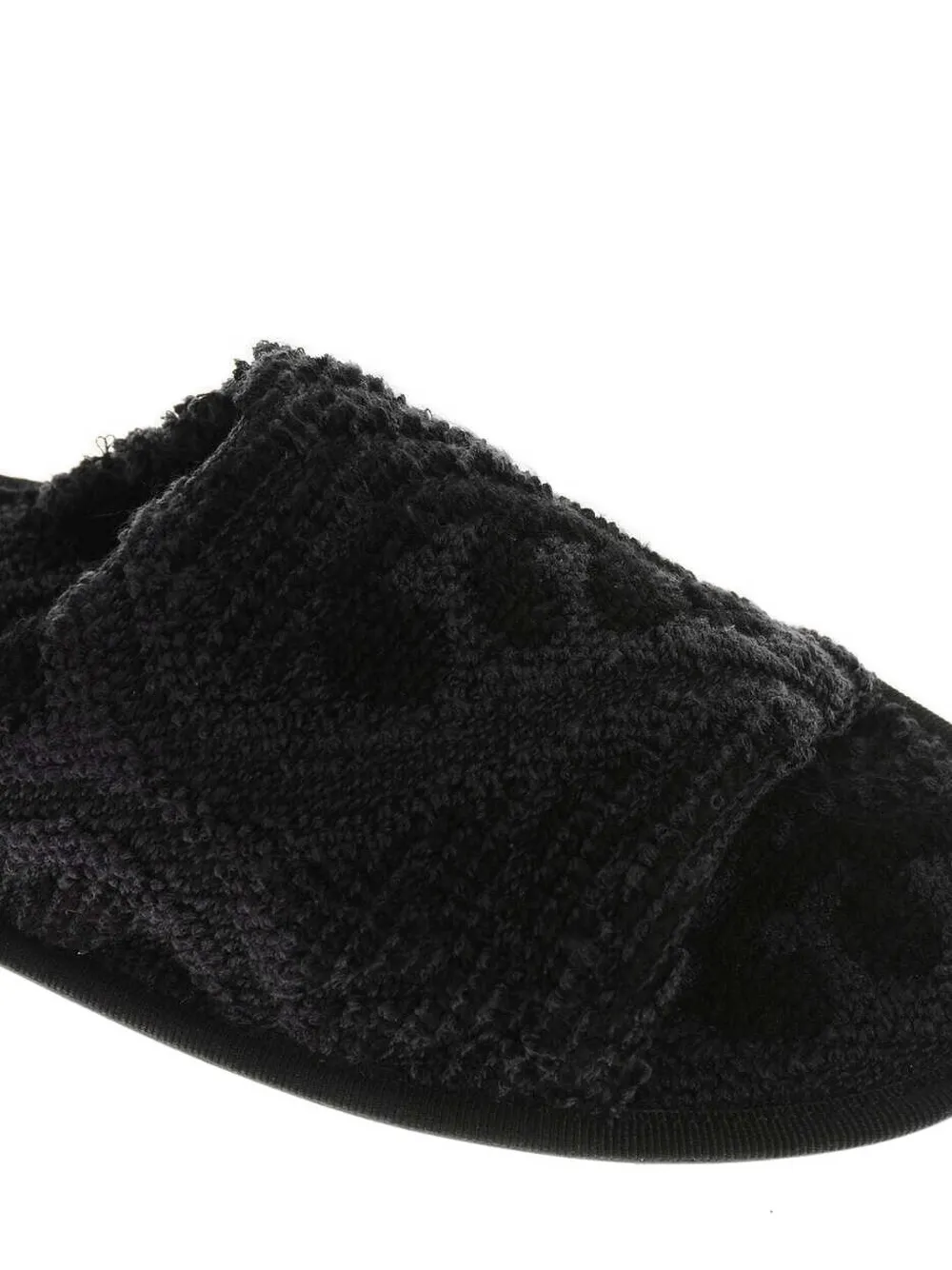 The Row Frances silk terry slippers Zwart