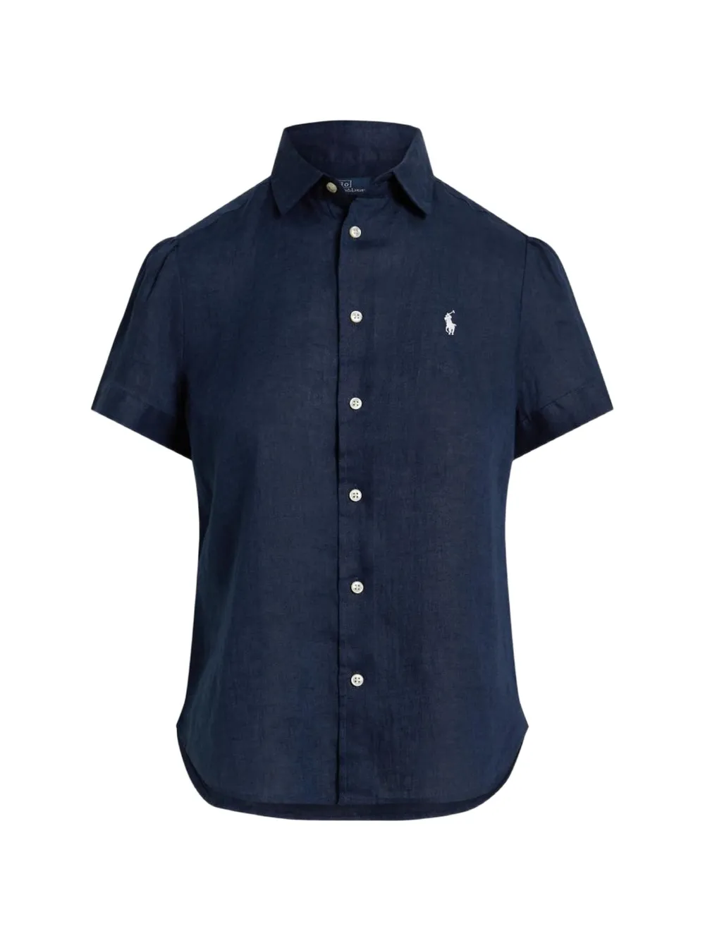 Polo Ralph Lauren short-sleeve curved-hem shirt - Blau