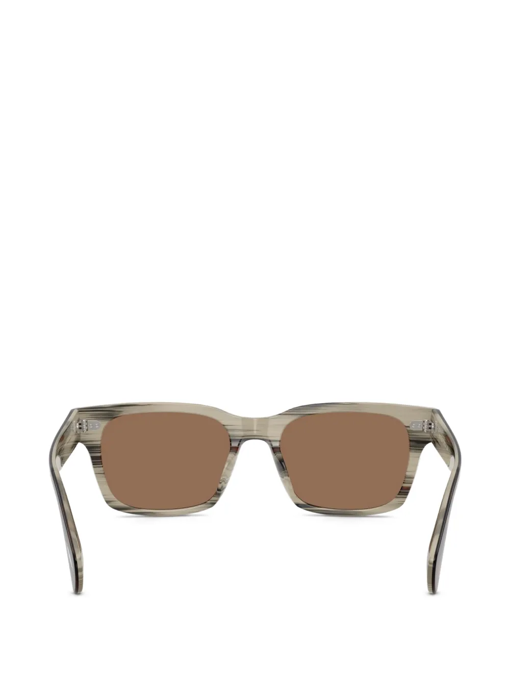 Oliver Peoples Ryce zonnebril met rechthoekig montuur Bruin