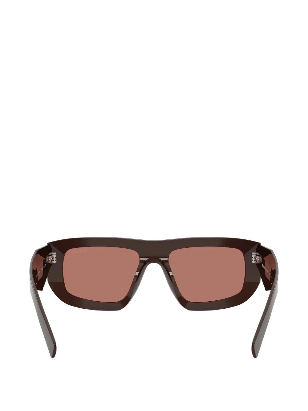 Prada Eyewear Zonnebril met rechthoekig montuur Bruin