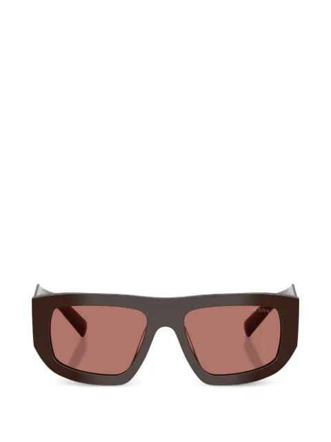 Prada Eyewear logo-engraved rectangle-frame sunglasses