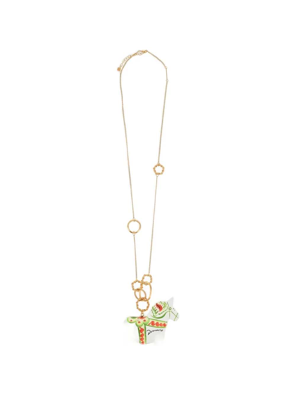 DSQUARED2 horse-pendant necklace - Gold
