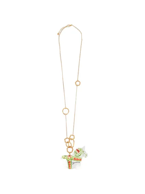 DSQUARED2 horse-pendant necklace
