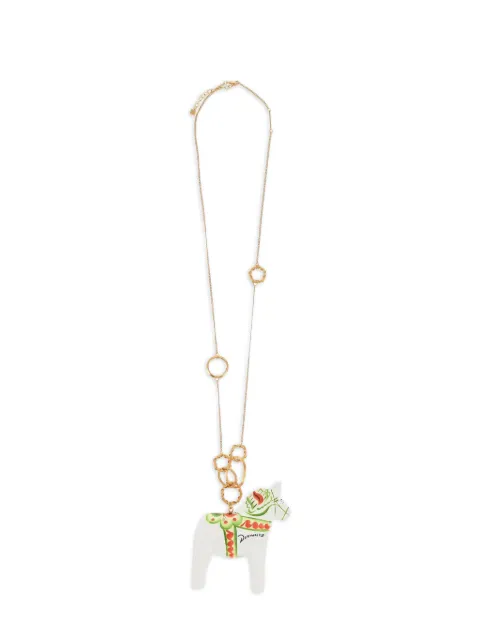 DSQUARED2 horse-pendant necklace