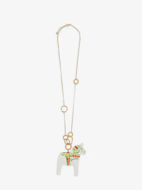 DSQUARED2 horse-pendant necklace