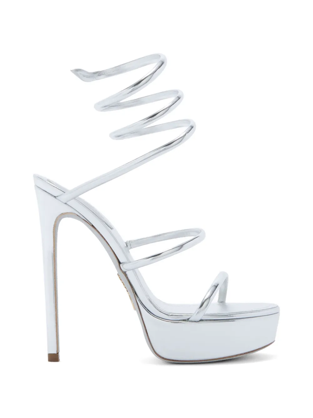René Caovilla Cleo Platform Sandals In Gray