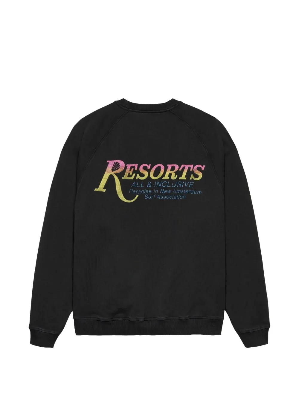 NEW AMSTERDAM Resorts trui met logoprint Zwart