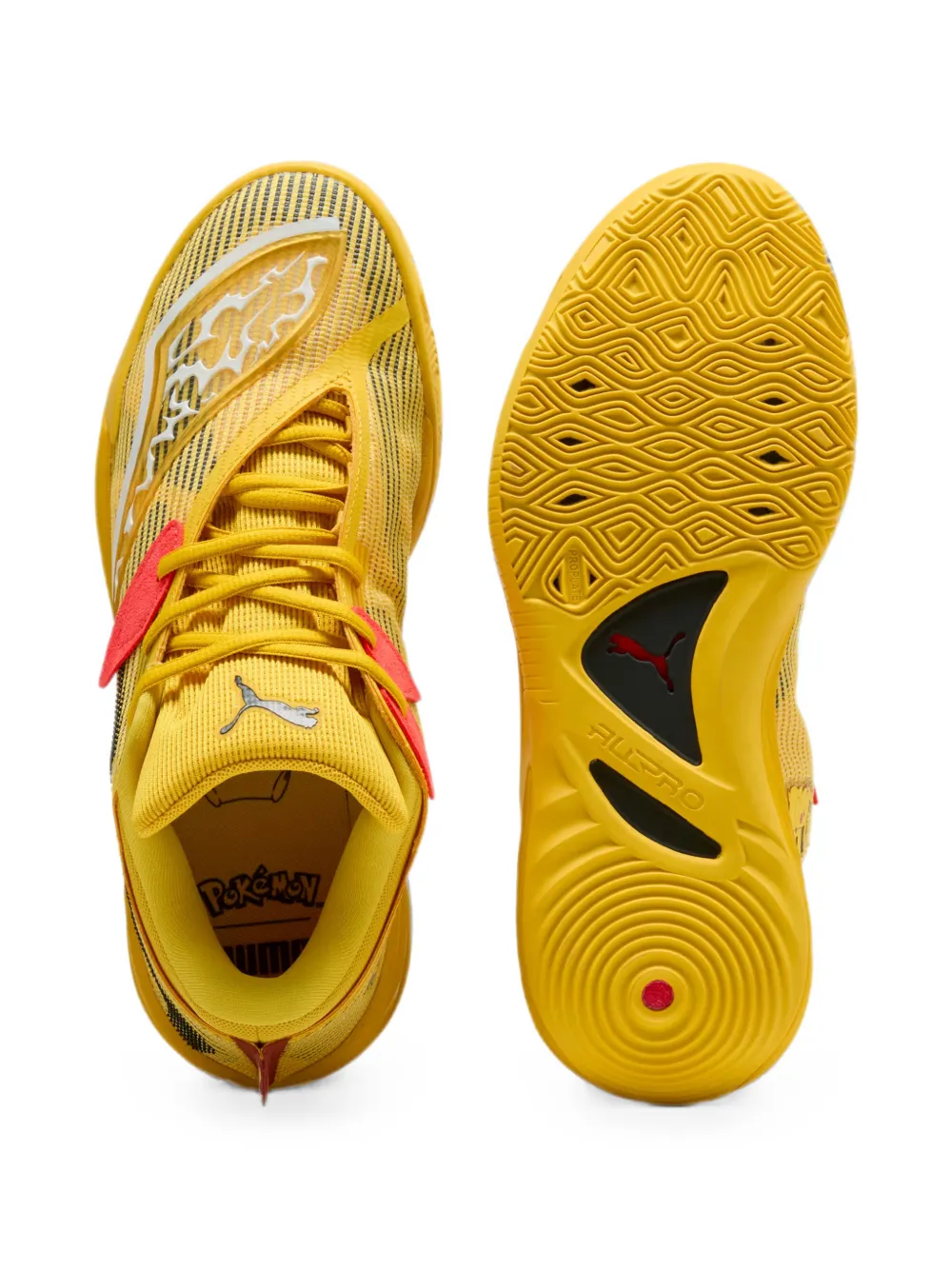 PUMA x Pokémon All-Pro Nitro 2 Pikachu basketbal sneakers Geel