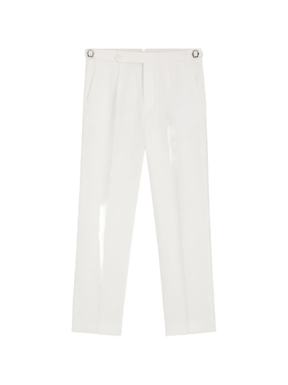 BOSS pleated-front side-adjuster trousers - Weiß