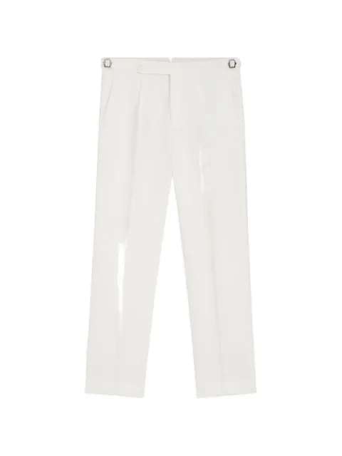 BOSS pleated-front side-adjuster trousers