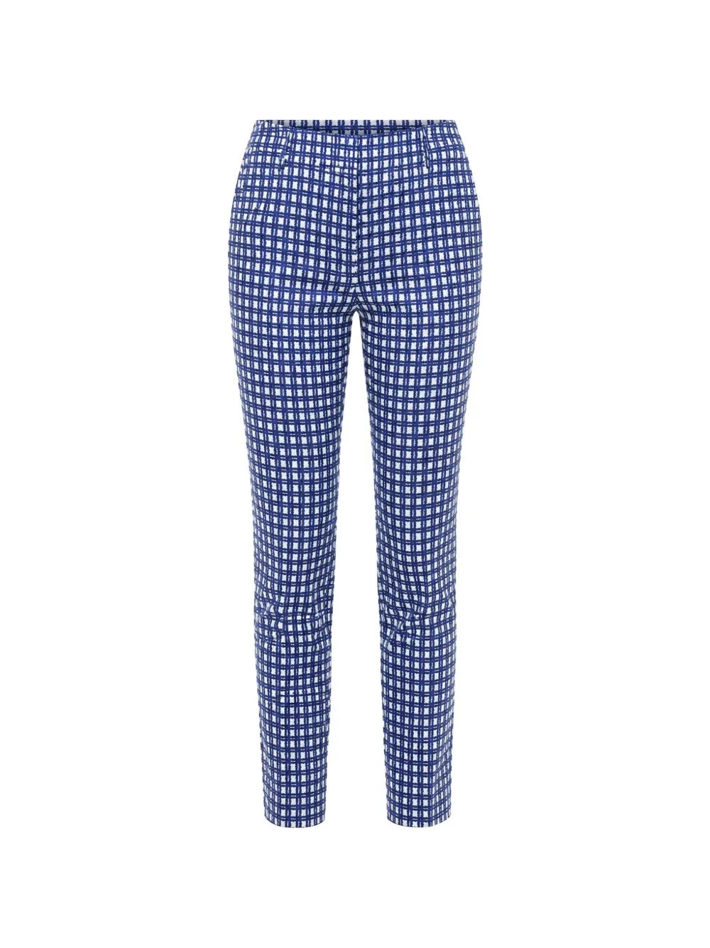 True Royal checked-pattern trousers - Blau