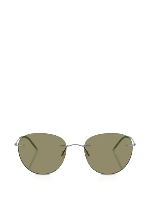 Giorgio Armani matte-finish round-frame sunglasses
