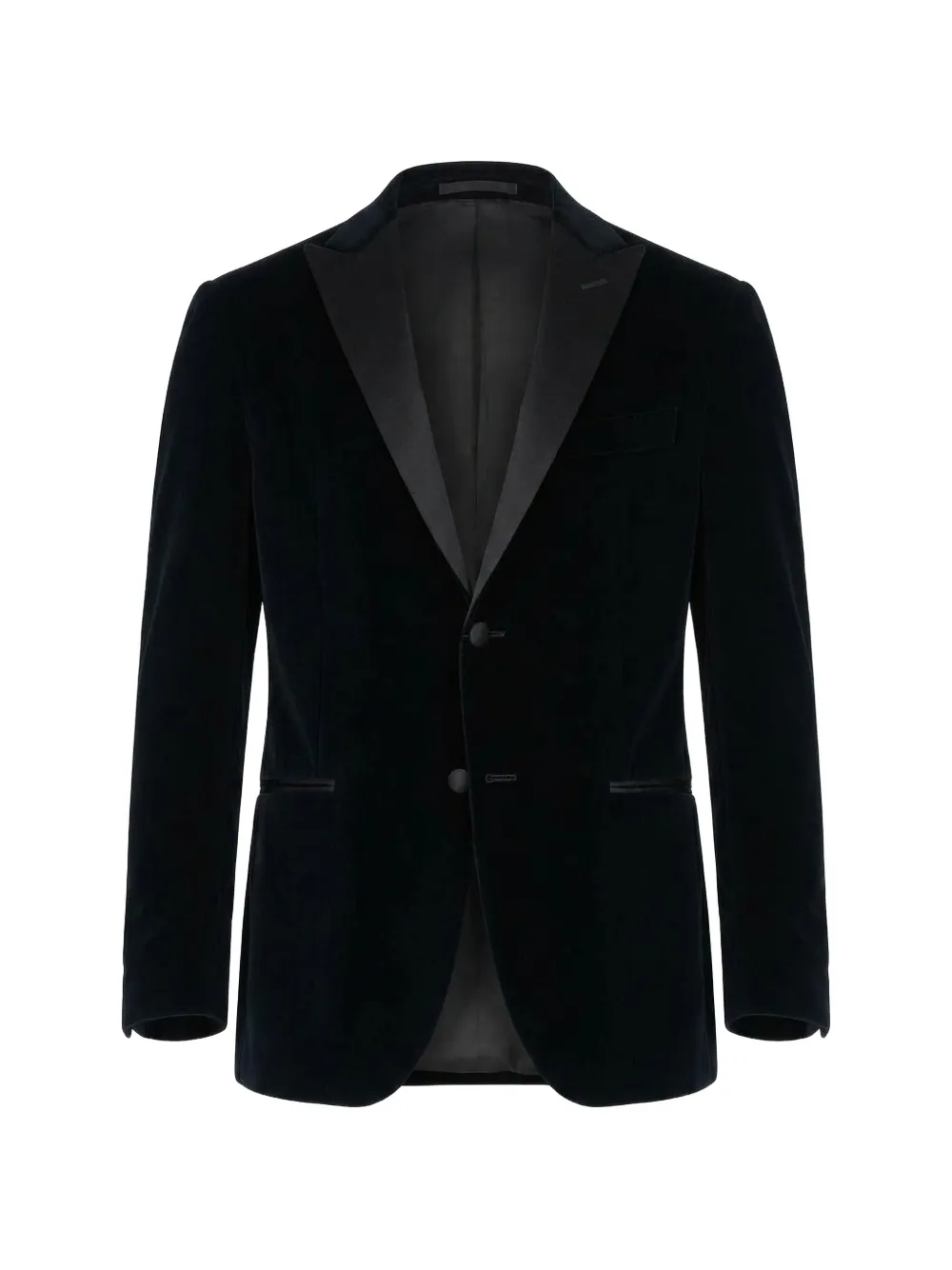 Corneliani Academy Ceremony velvet-texture blazer - Blau
