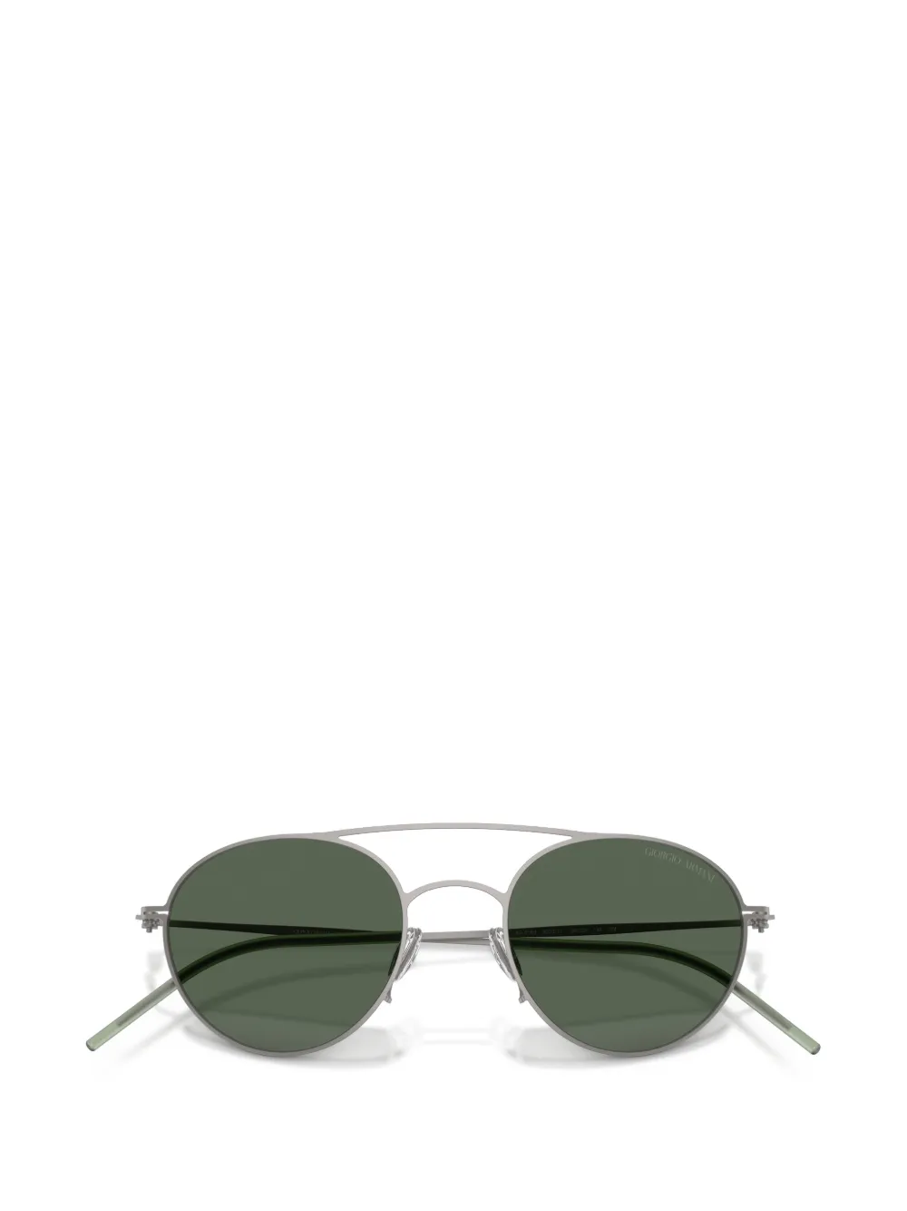 Giorgio Armani Zonnebril met rond montuur Zilver