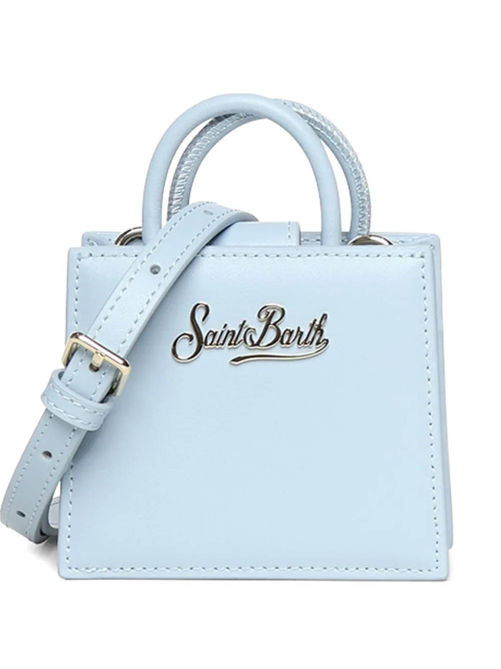 MC2 Saint Barth mini logo-plaque leather tote bag