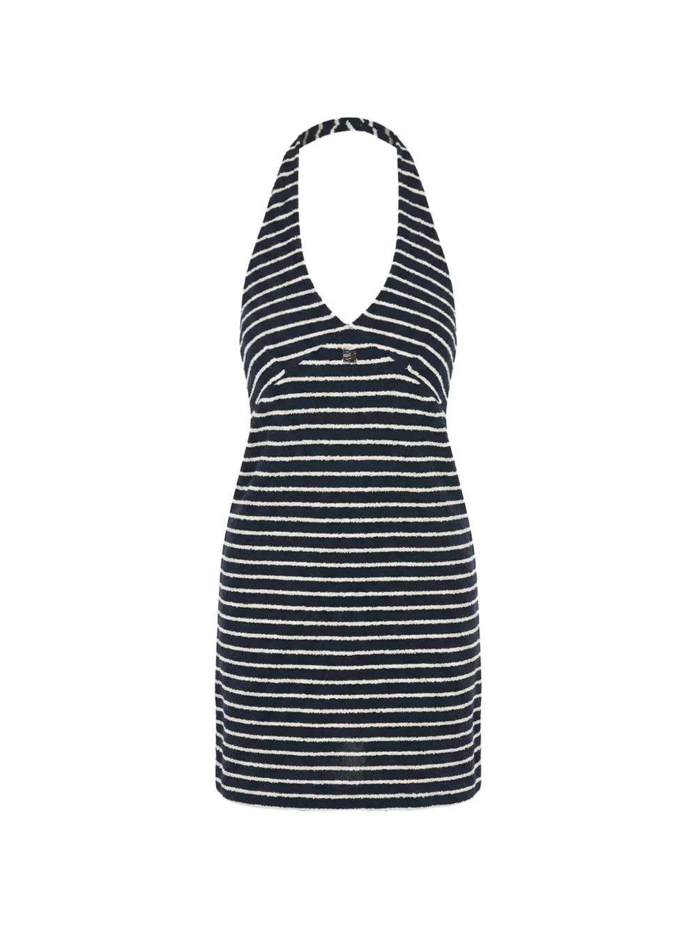 Givenchy halterneck striped mini dress - Blue