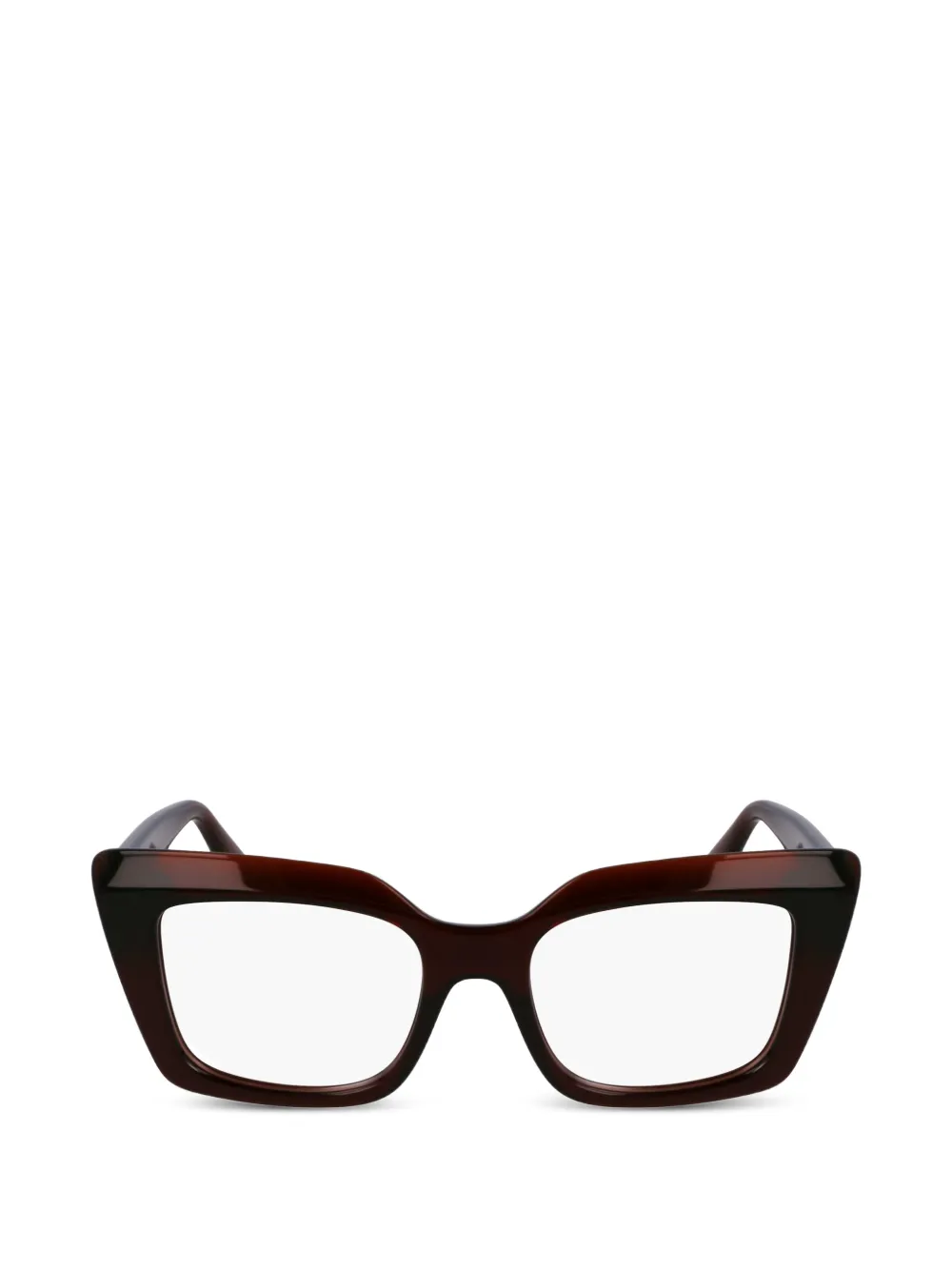 Ferragamo Eyewear Gancini cat-eye glasses - Marrone
