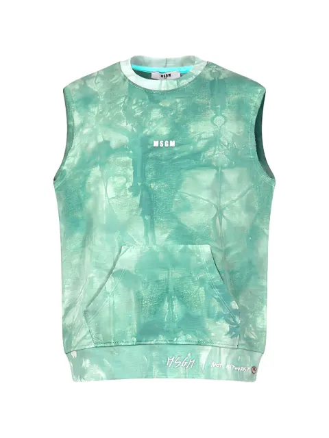 MSGM Kids tie-dye pouch-pocket vest