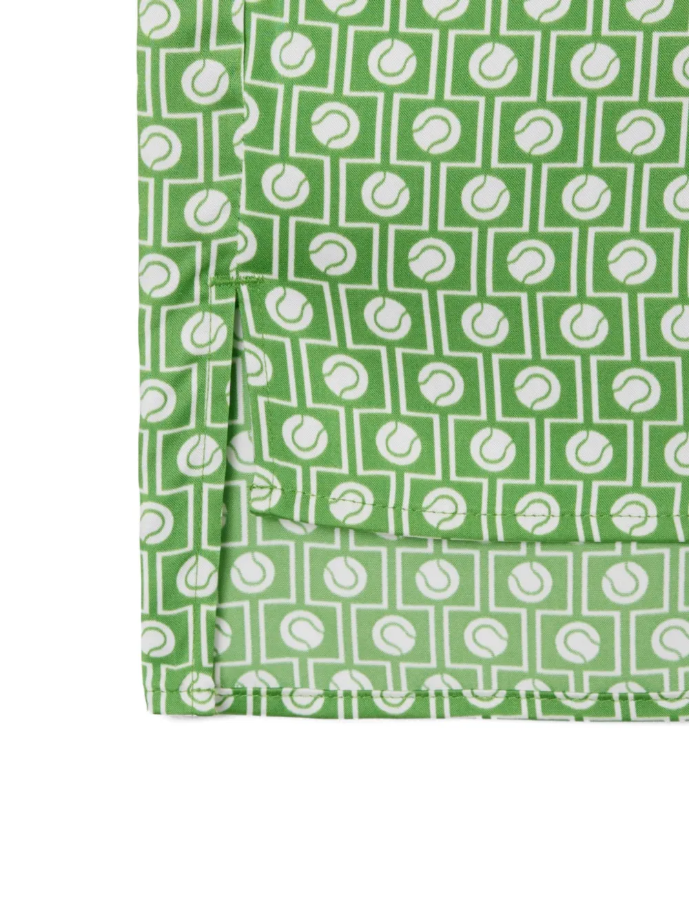 Lacoste Blouse met gestrikte hals en patroon Groen
