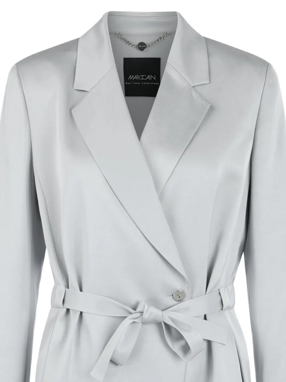 MARCCAIN Gewikkelde blazer met ceintuur Grijs