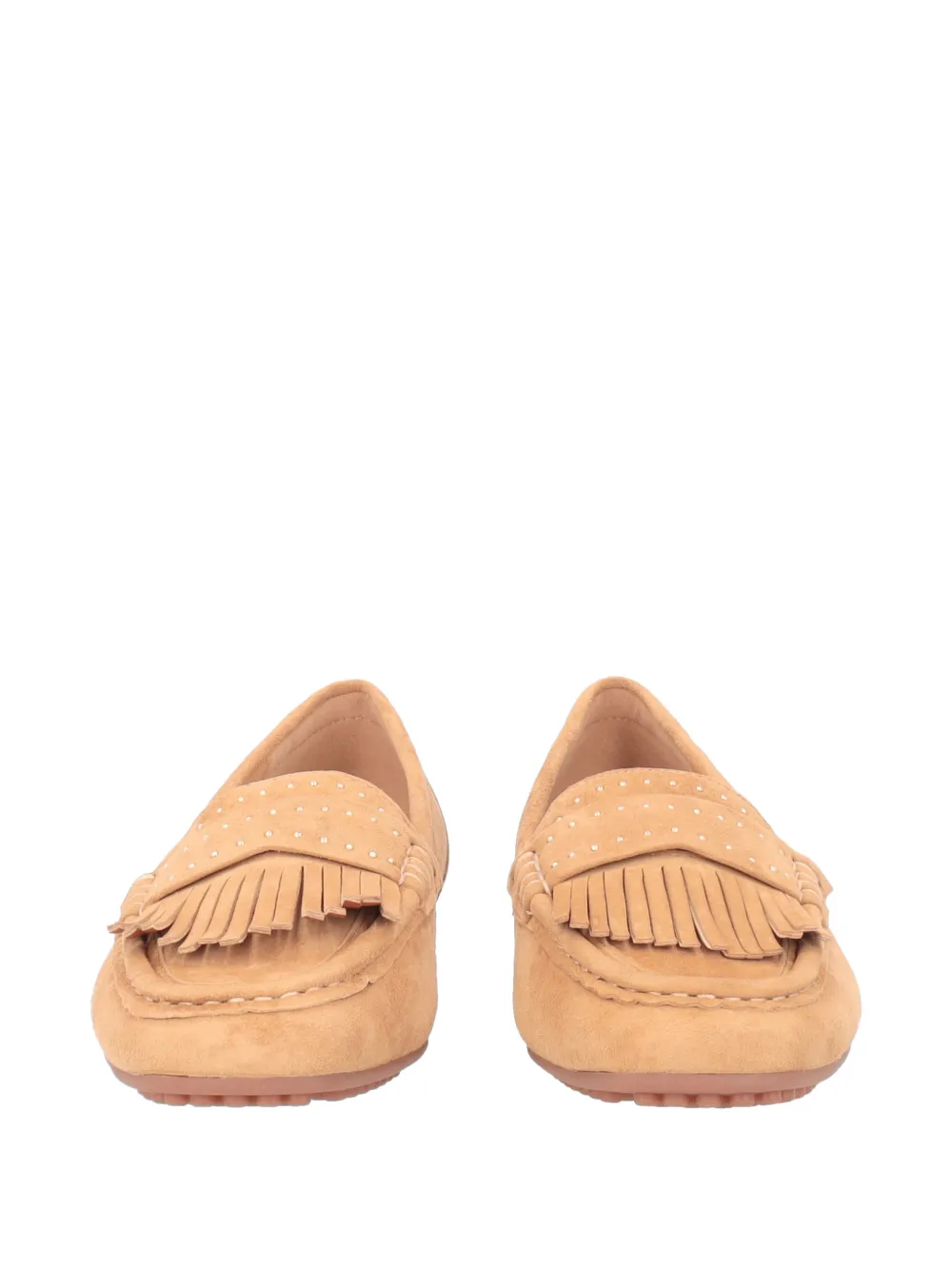 Tosca Blu fringe-detail studded loafers Bruin
