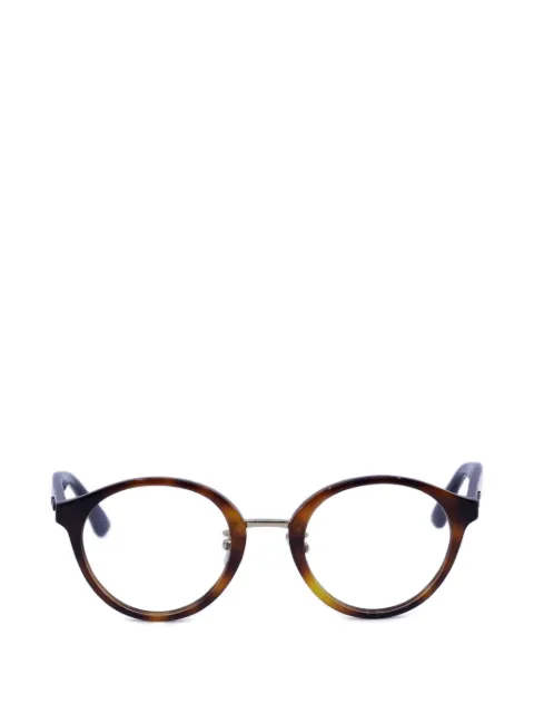 Jimmy Choo Eyewear glitter-detail round-frame glasses