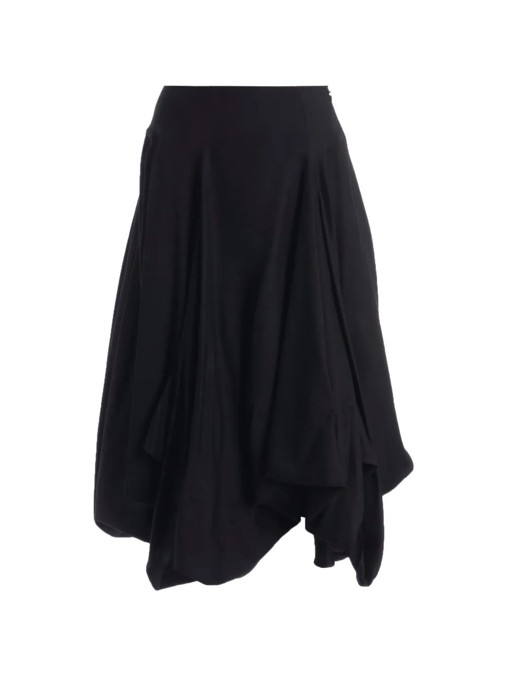 Yohji Yamamoto panelled balloon mid skirt - Nero